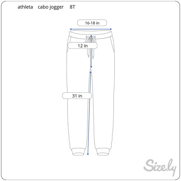 Athleta‎ Cabo Linen Jogger Pants  Relaxed Fit Elastic Waistband Size 8T - Picture 6 of 12